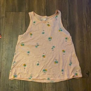 Old navy pink tank top-large